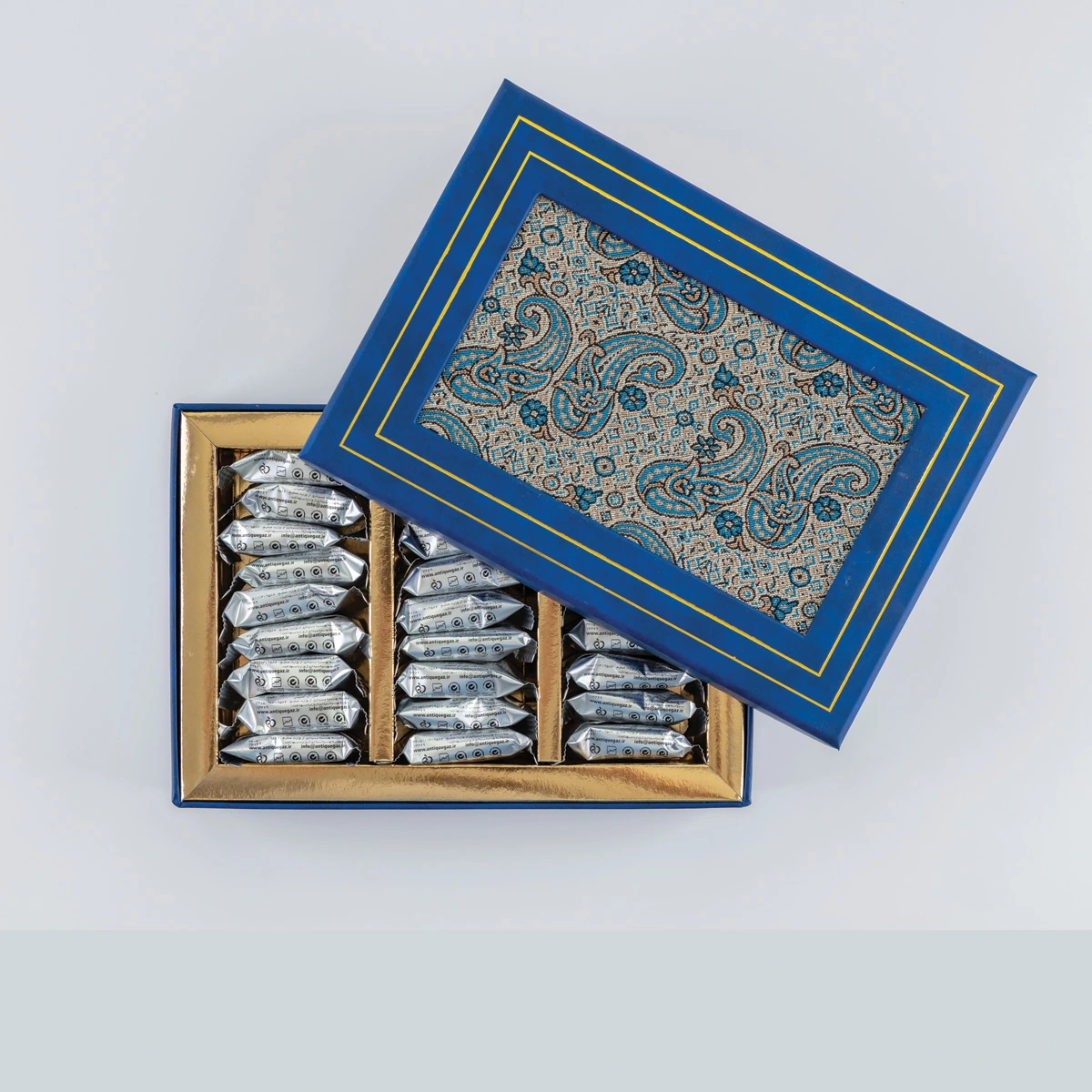 جعبه کادویی ترمه کوچک آنتیک