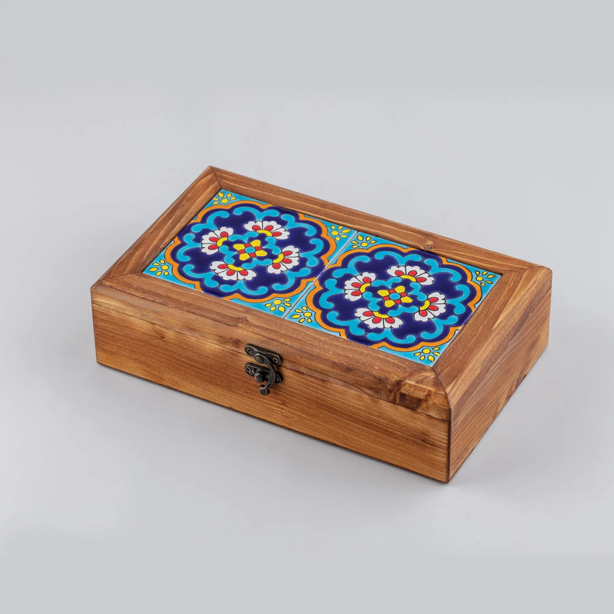 جعبه کادویی کاشی مستطیل  آنتیک