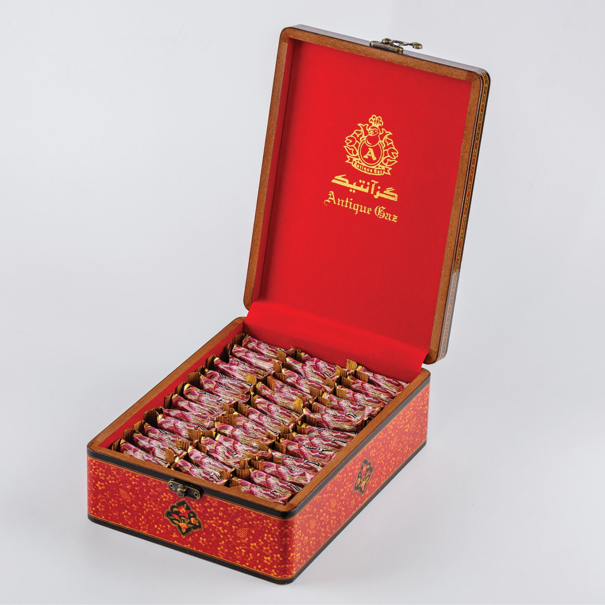 جعبه کادویی دکوپاژ قرمز