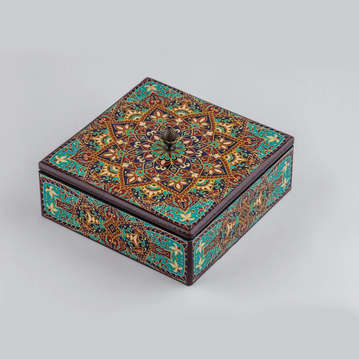 جعبه کادویی دکوپاژ گز خوری آنتیک