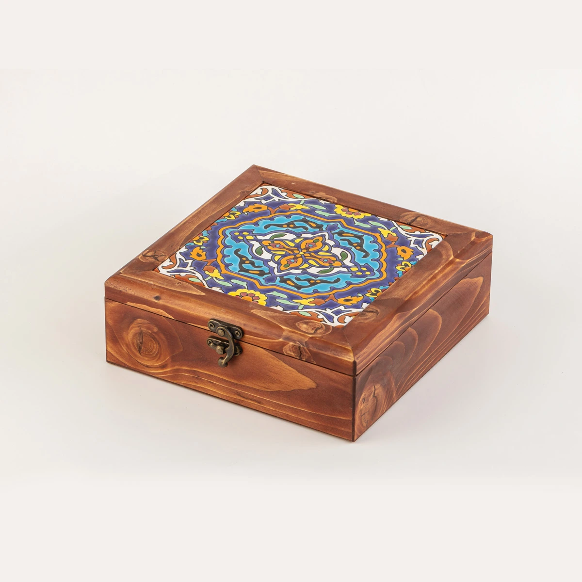 جعبه کادویی کاشی گز آنتیک(سایز کوچک)