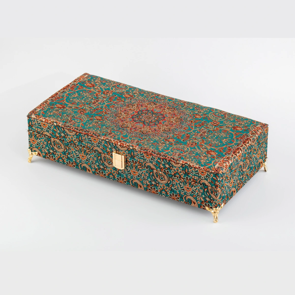 جعبه کادویی ترمه پایه دار مستطیل آنتیک