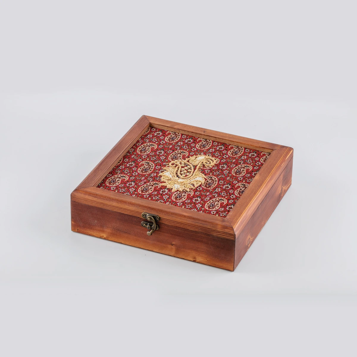 جعبه کادویی ترمه و ملیله آنتیک(سایز بزرگ)